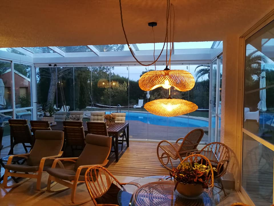 Cerramiento de marquesina